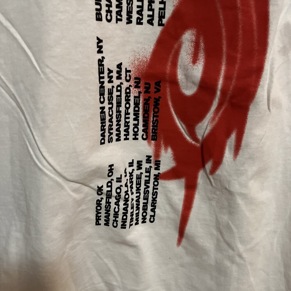 Slipknot Tour 2021 T-shirt White Tee Heavy Metal Thrash Small S - Picture 6 of 7